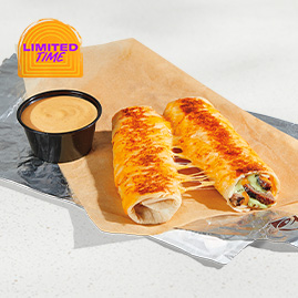 Steak Cheesy Dipping Burritos