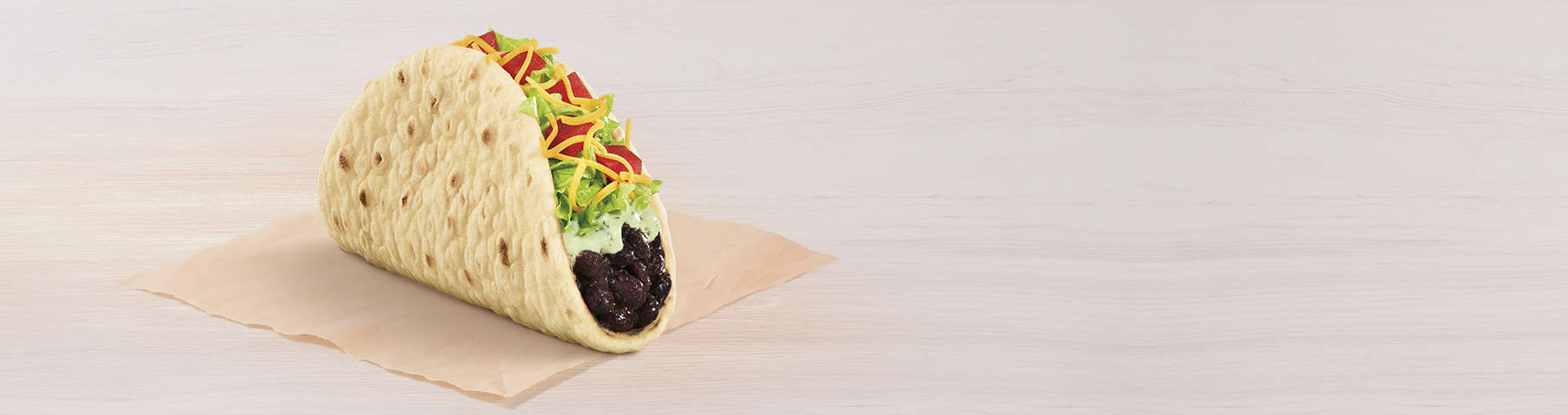 Loaded Black Bean Flatbread Taco