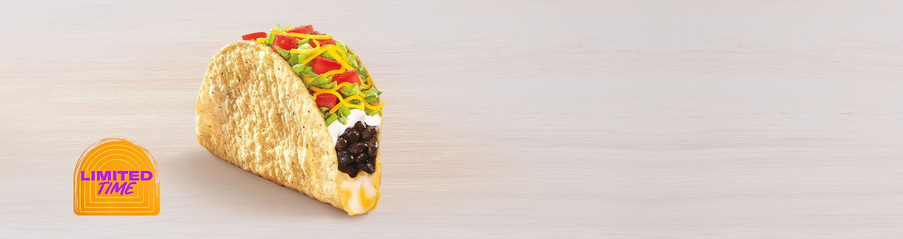 Black Bean Crispy Melt Taco