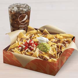 Grande Nachos Box Seasoned Beef