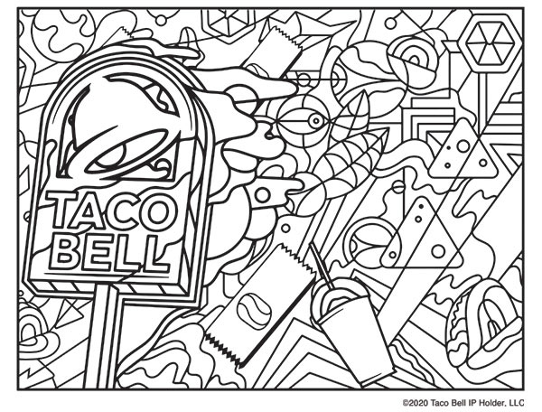 Taco Bell Coloring Pages You Didn T Know You Needed