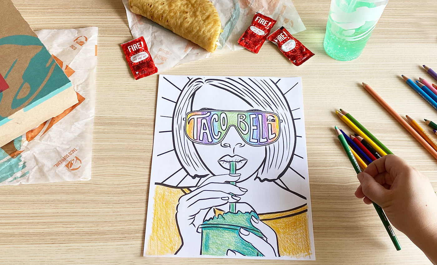 Taco Bell Coloring Pages You Didn’t Know You Needed